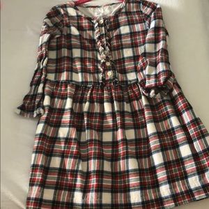 Plaid Long sleeve dress